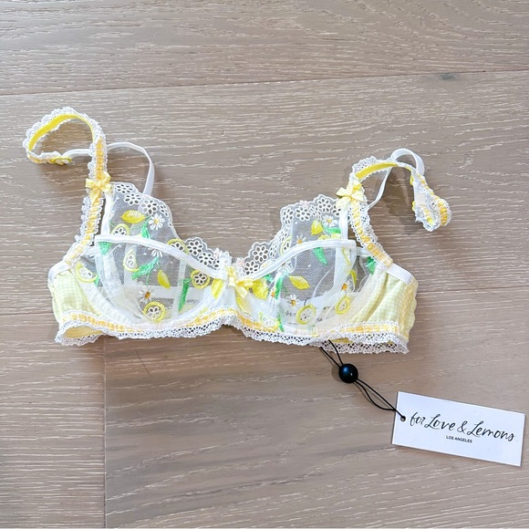 NWT For Love & Lemons Daisy Bra XXS Cottagecore Coquette Whimsical Festival - Picture 5 of 7